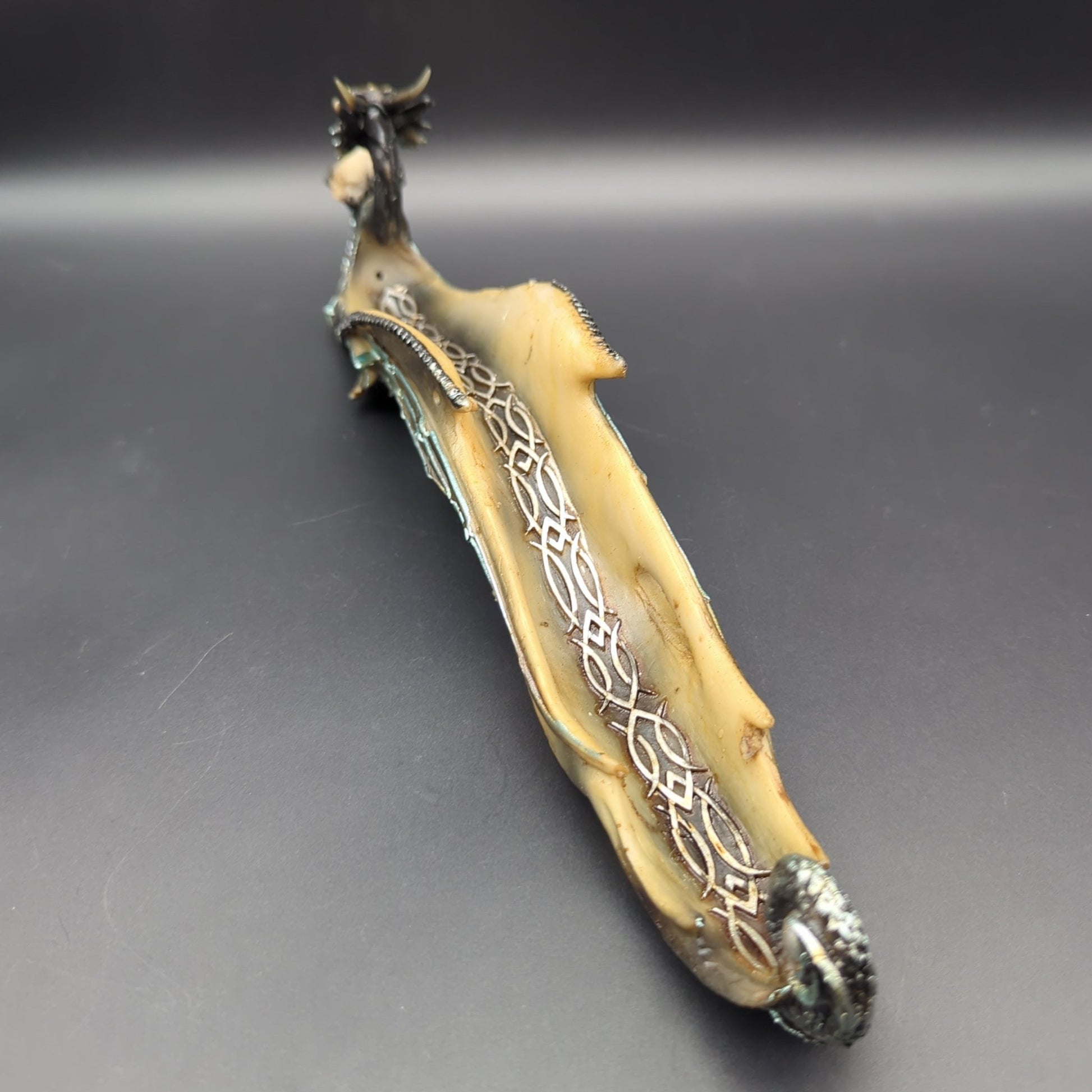 12" Dragon Holding Skull Incense Burner - Meech Madness Smoke Shop