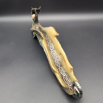 12" Dragon Holding Skull Incense Burner - Meech Madness Smoke Shop