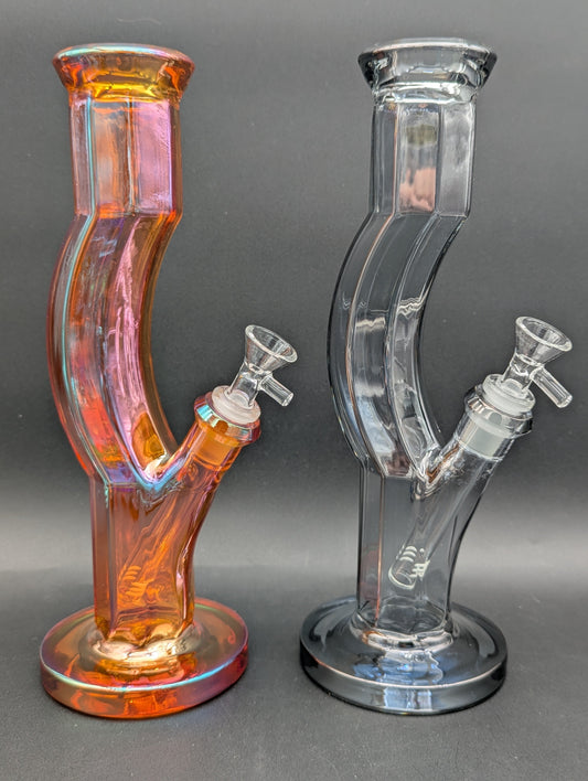 12" Iridescent Kinked Neck Tube-Avernic Smoke Shop