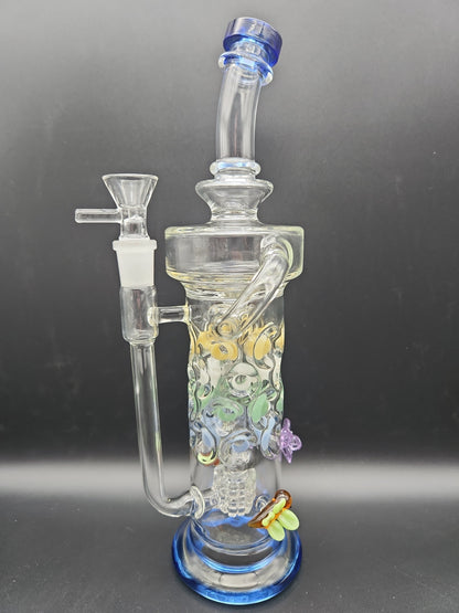 12" Multi Color Swiss Recycler - Avernic Smoke Shop