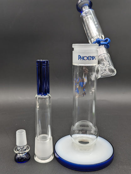 12" Phoenix Dual Perc Sidecar Bubbler - Meech Madness Smoke Shop
