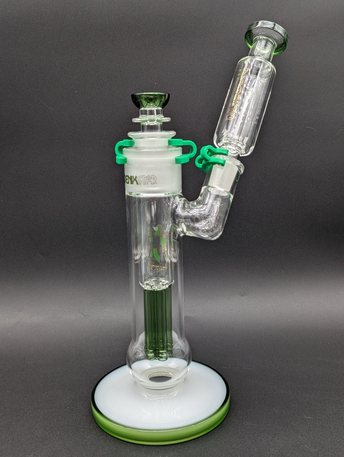 12" Phoenix Dual Perc Sidecar Bubbler - Meech Madness Smoke Shop