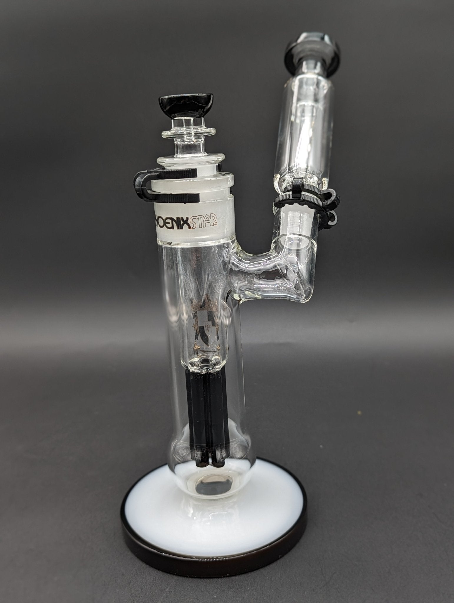 12" Phoenix Dual Perc Sidecar Bubbler - Meech Madness Smoke Shop