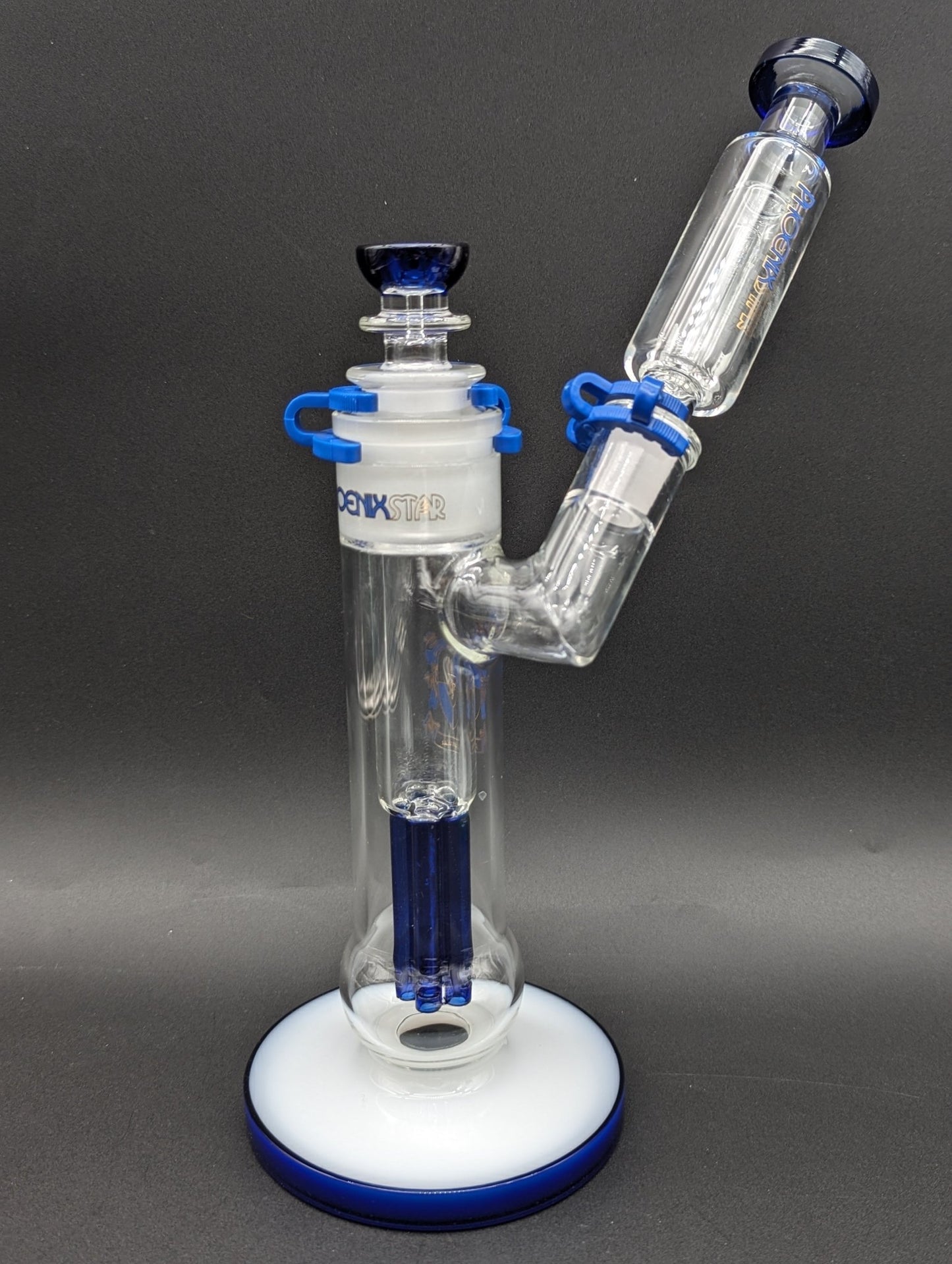 12" Phoenix Dual Perc Sidecar Bubbler - Meech Madness Smoke Shop