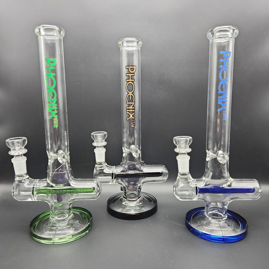 12" Phoenix Glass Inline Water Pipe - Meech Madness Smoke Shop