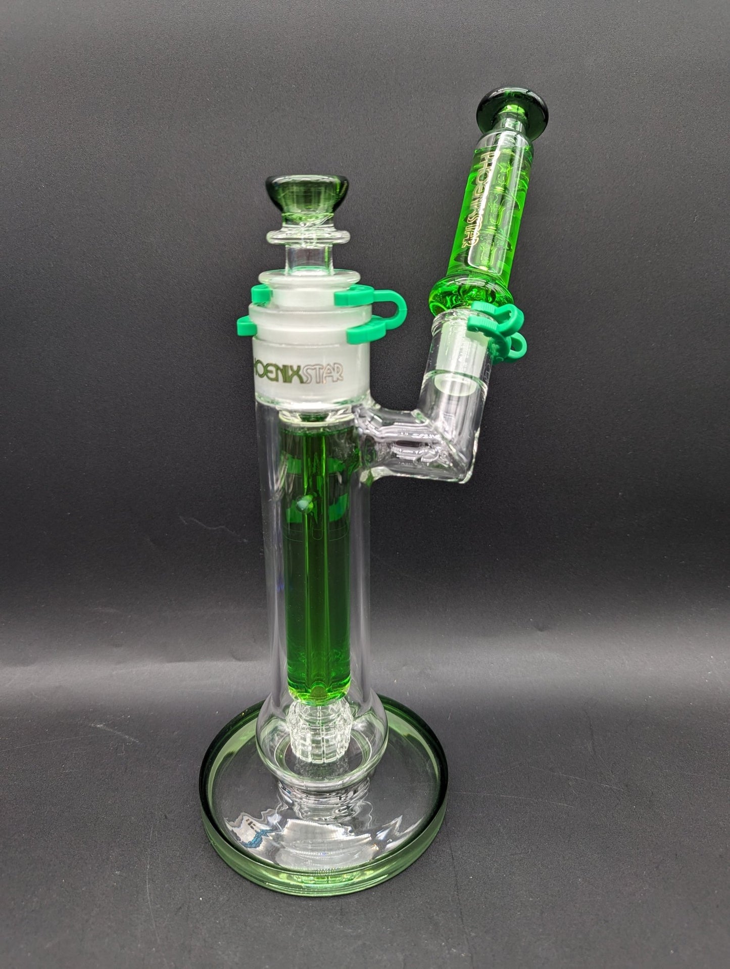 12" Phoenix Glycerin Matrix Sidecar Bubbler - Meech Madness Smoke Shop
