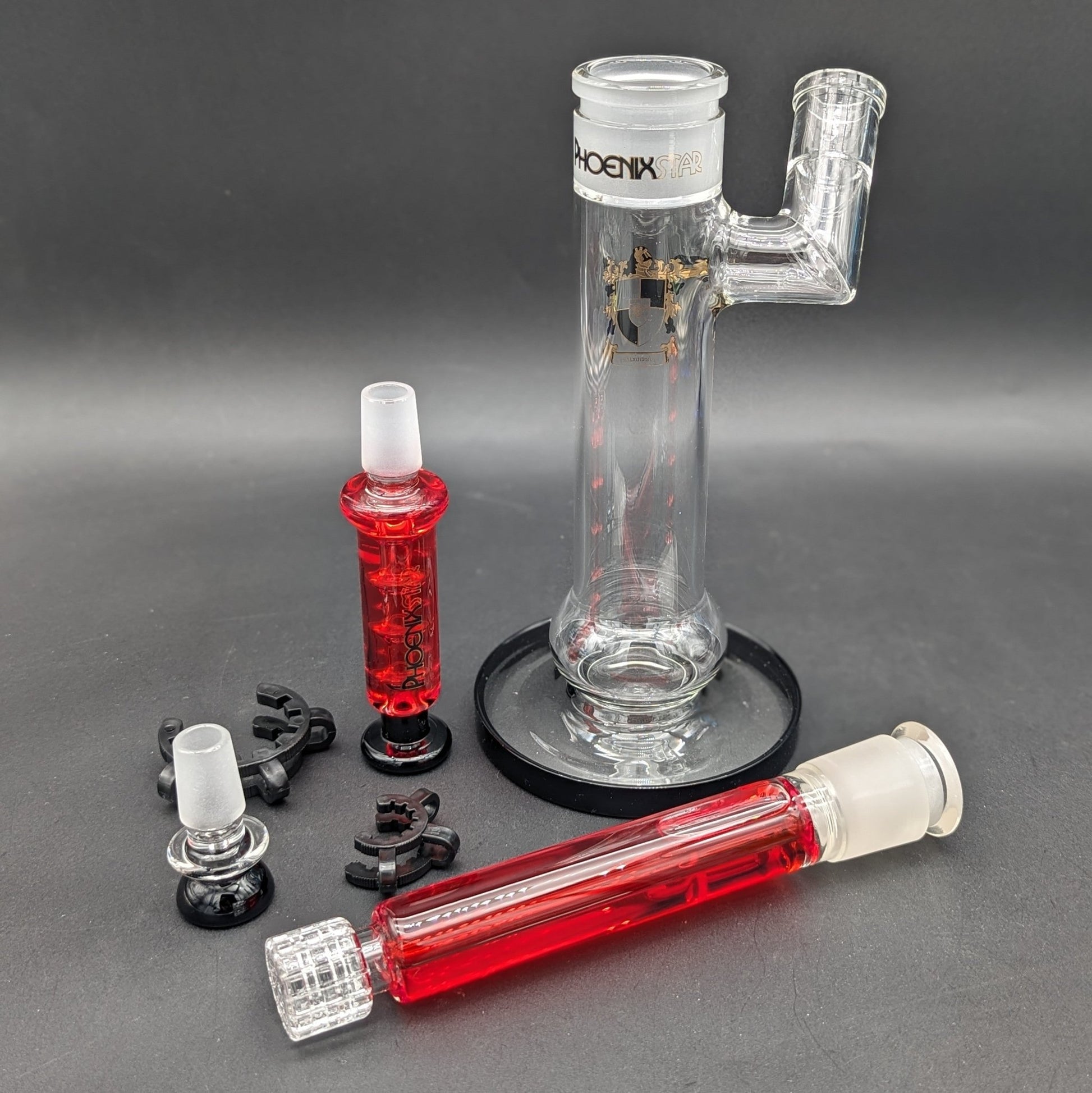 12" Phoenix Glycerin Matrix Sidecar Bubbler - Meech Madness Smoke Shop