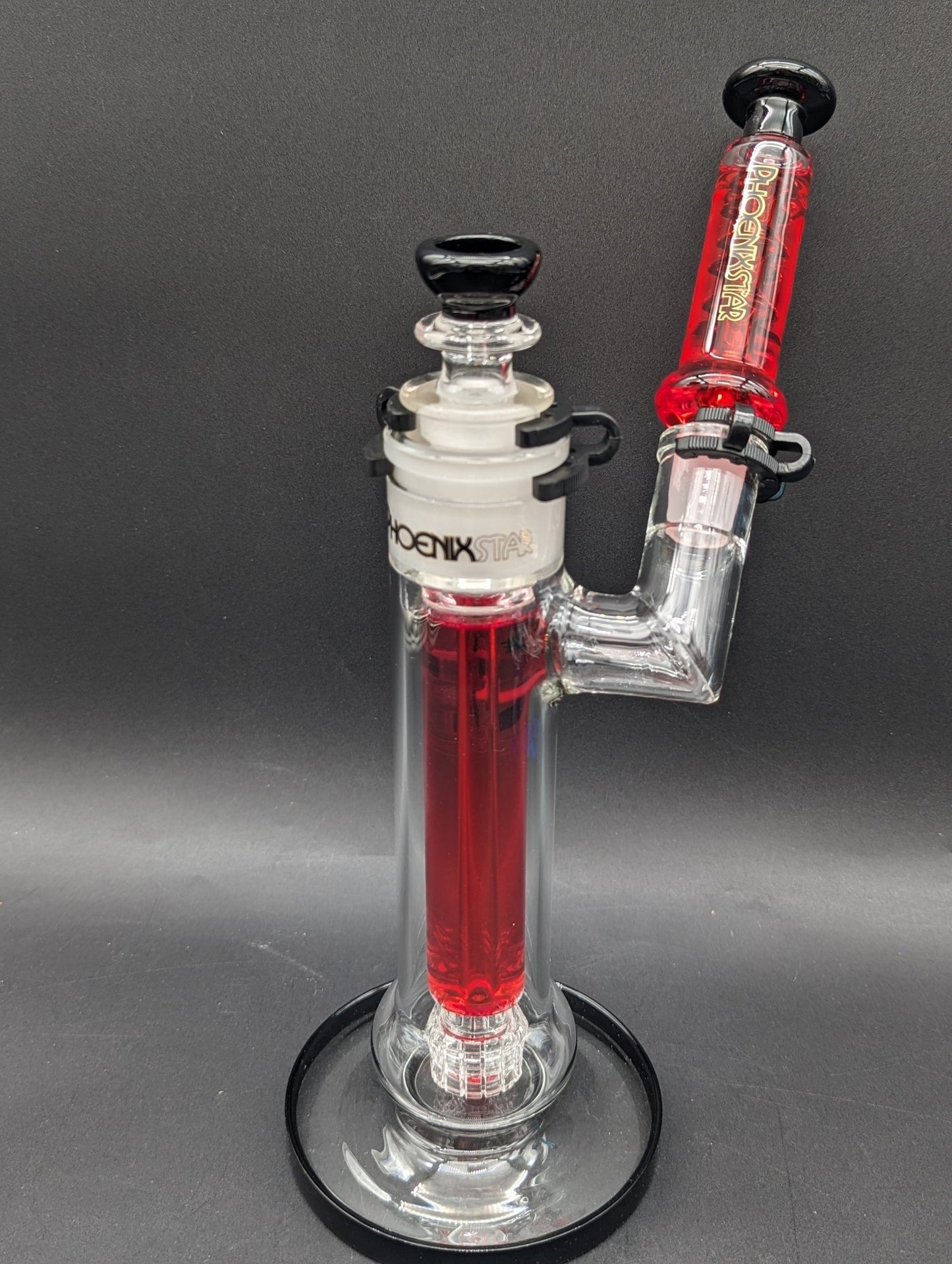 12" Phoenix Glycerin Matrix Sidecar Bubbler - Meech Madness Smoke Shop