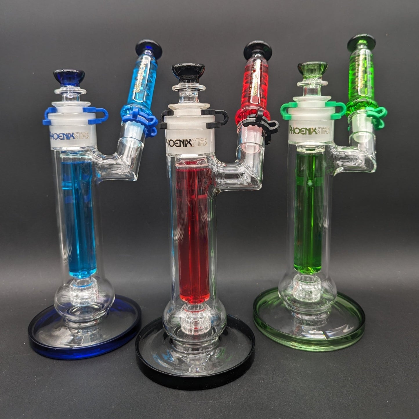 12" Phoenix Glycerin Matrix Sidecar Bubbler - Meech Madness Smoke Shop