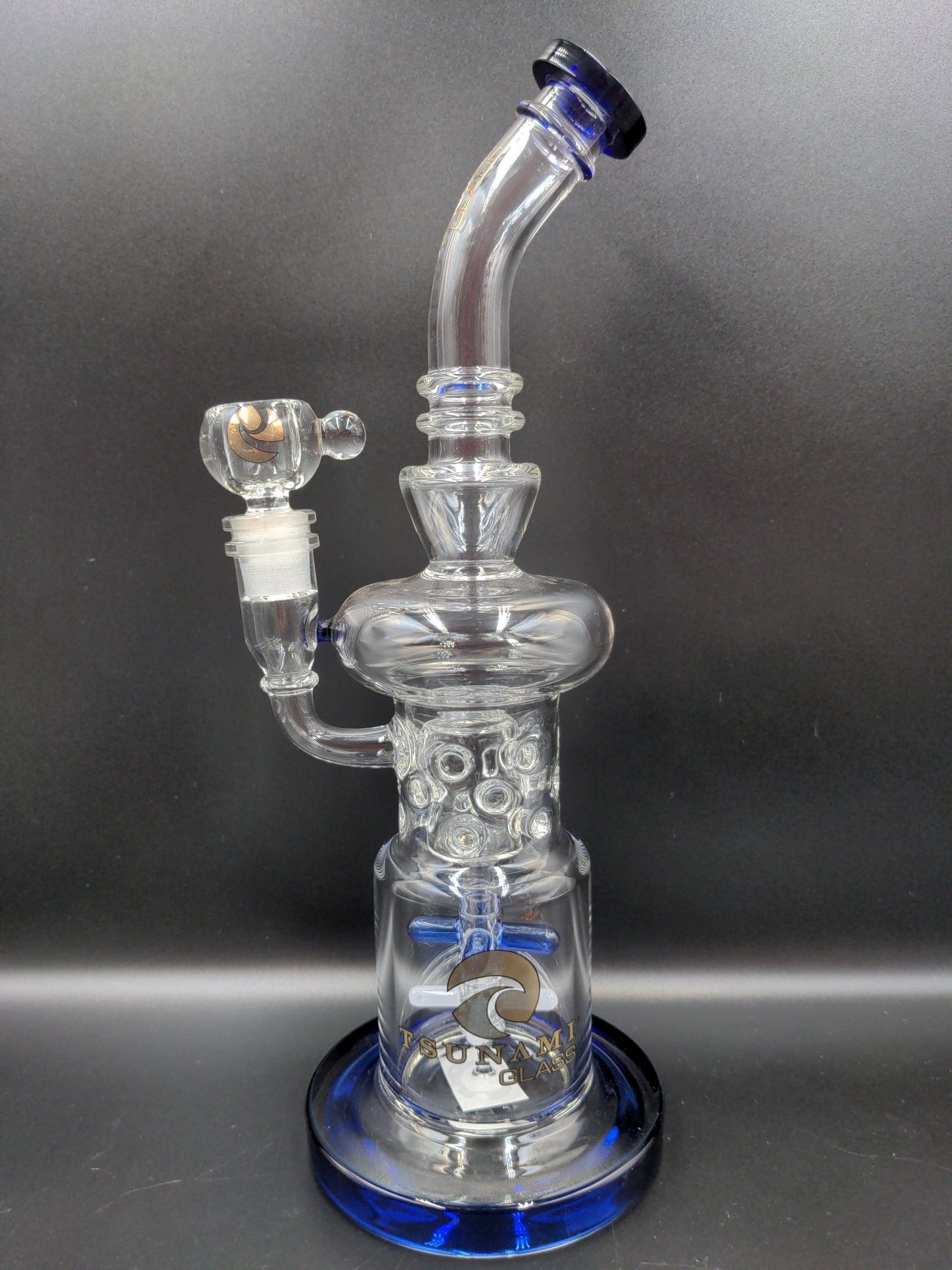 12" Tsunami Double Propeller Drum Perc Recycler - Meech Madness Smoke Shop