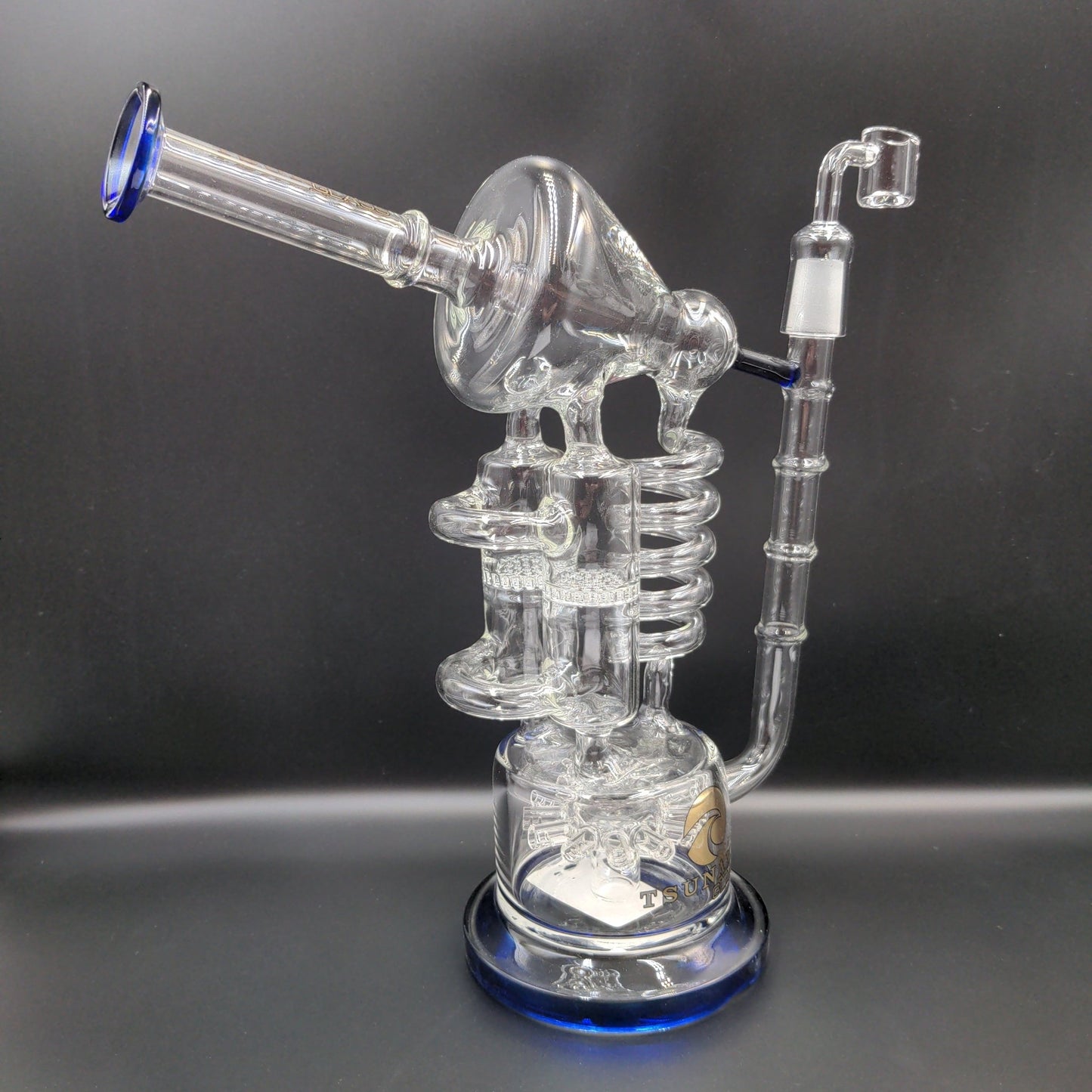 12" Tsunami Sprinkler Honeycomb Twist Recycler - Meech Madness Smoke Shop