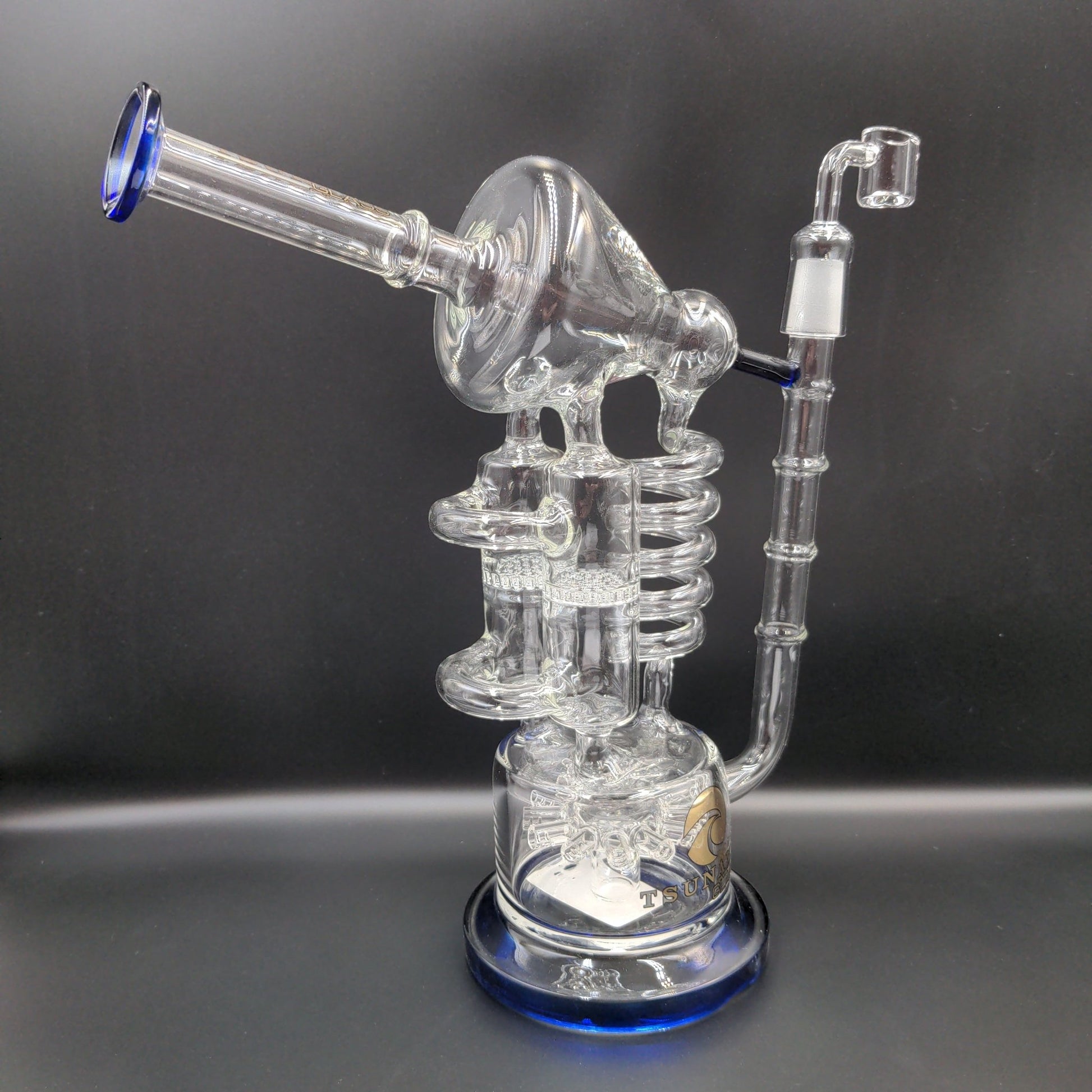 12" Tsunami Sprinkler Honeycomb Twist Recycler - Meech Madness Smoke Shop