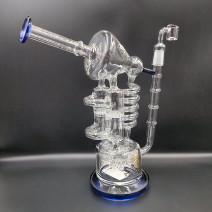 12" Tsunami Sprinkler Honeycomb Twist Recycler - Meech Madness Smoke Shop