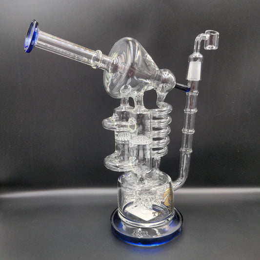 12" Tsunami Sprinkler Honeycomb Twist Recycler - Meech Madness Smoke Shop