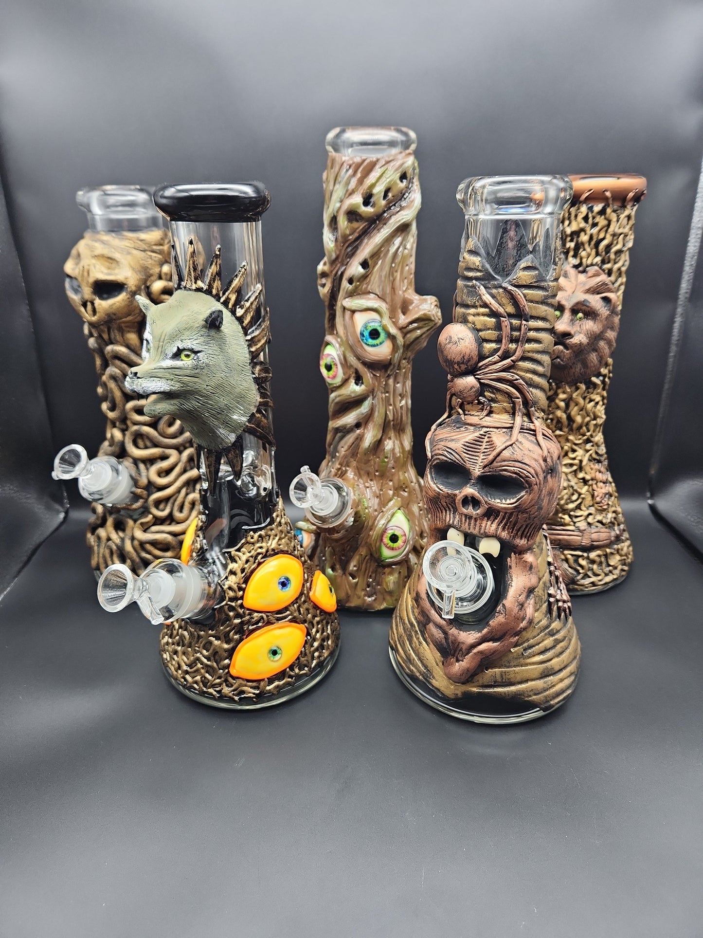 13" 3D Graphic Beakers Assorted Designs - Avernic Smoke Shop