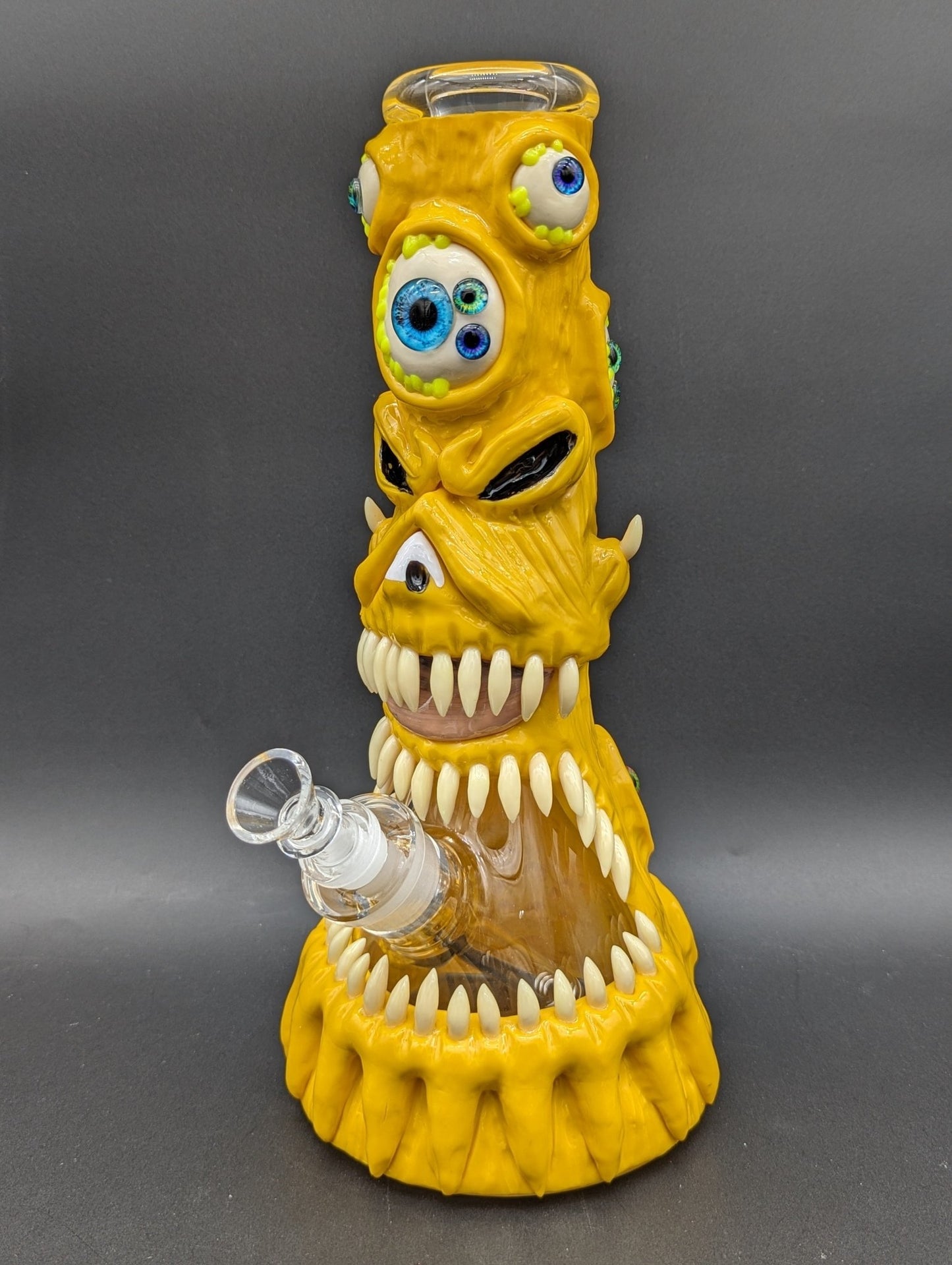 13" Monster Mouth 3D Beaker Bong 7mm - Meech Madness Smoke Shop
