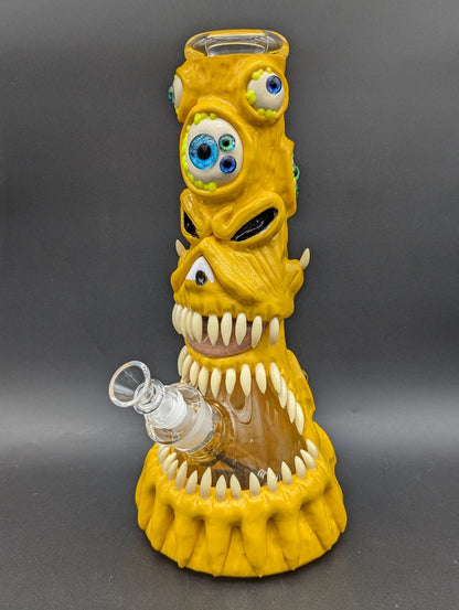 13" Monster Mouth 3D Beaker Bong 7mm - Meech Madness Smoke Shop