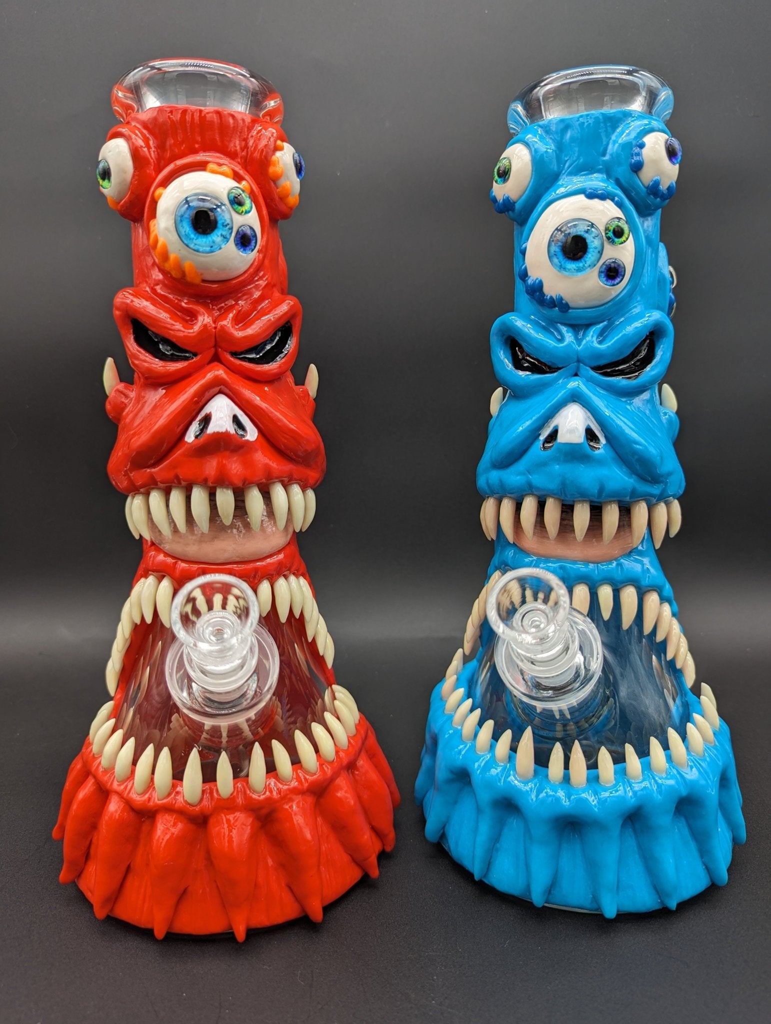 13" Monster Mouth 3D Beaker Bong 7mm - Meech Madness Smoke Shop