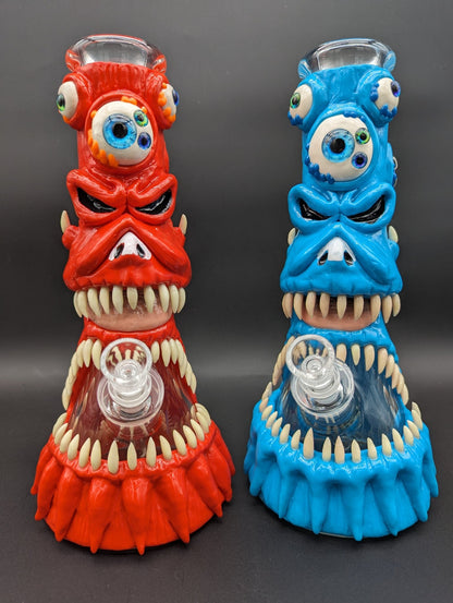 13" Monster Mouth 3D Beaker Bong 7mm - Meech Madness Smoke Shop