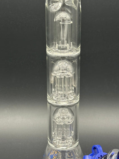 13” Triple Tree Perc Beaker Bong - Meech Madness Smoke Shop