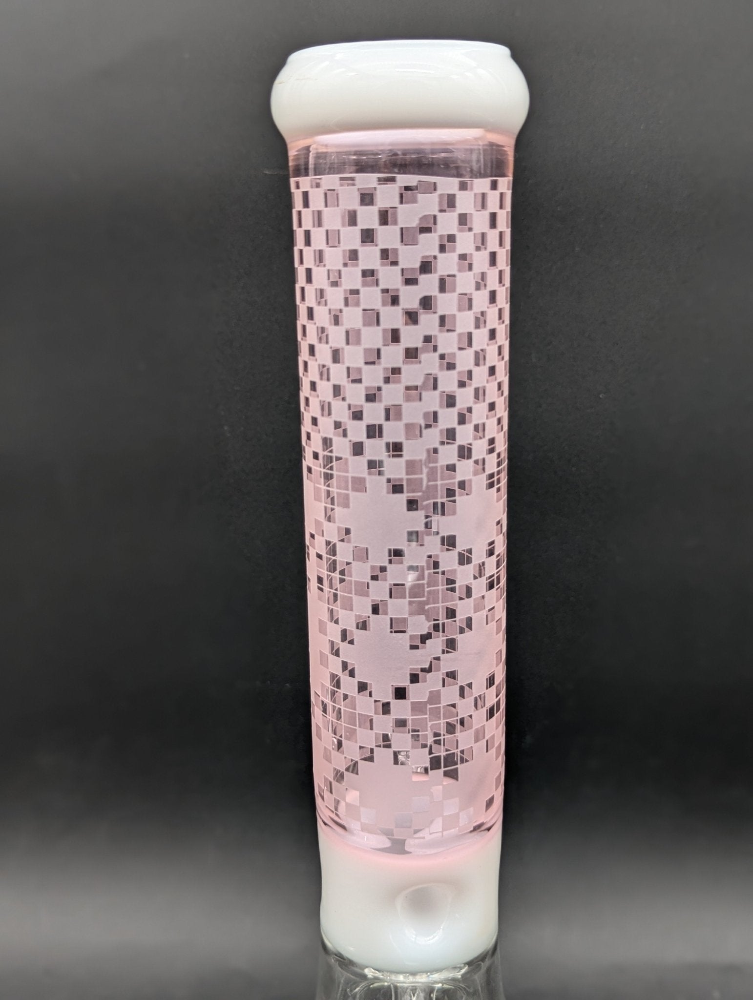 14" Checkered Mandala Beaker Bong - Meech Madness Smoke Shop