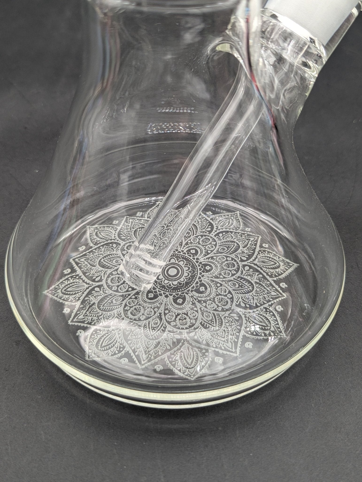 14" Checkered Mandala Beaker Bong - Meech Madness Smoke Shop
