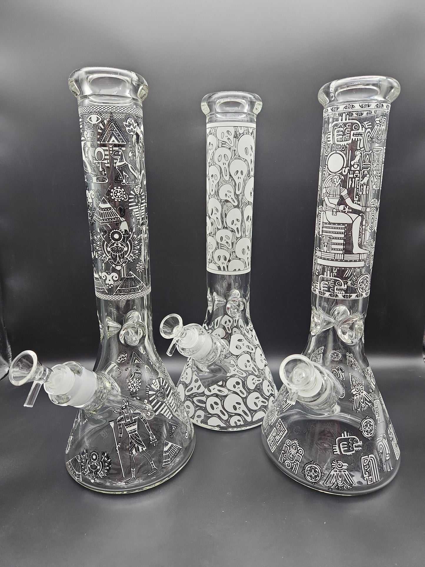 14" Glow in the Dark Beakers 7mm-Avernic Smoke Shop
