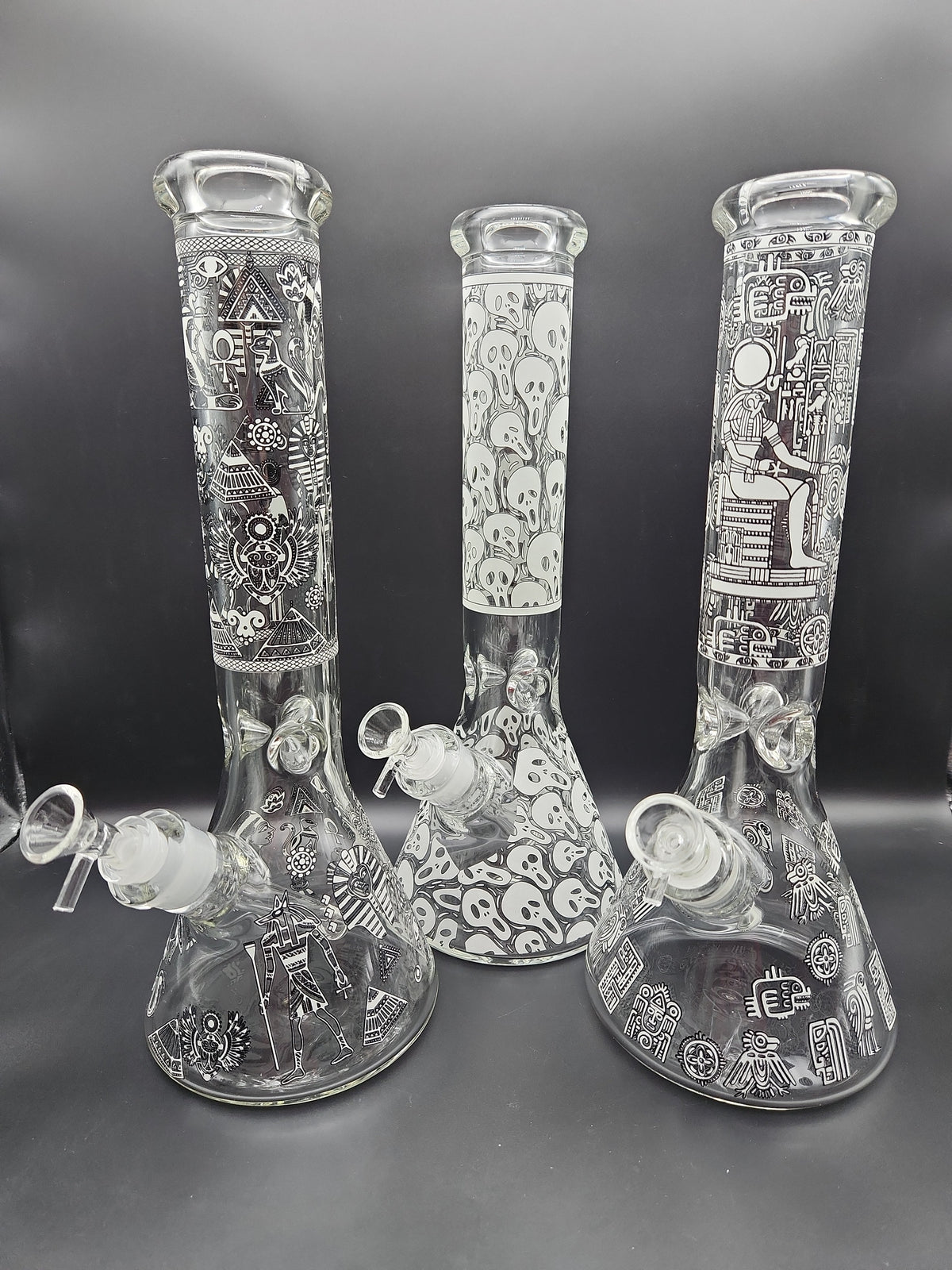 14" Glow in the Dark Beakers 7mm-Avernic Smoke Shop