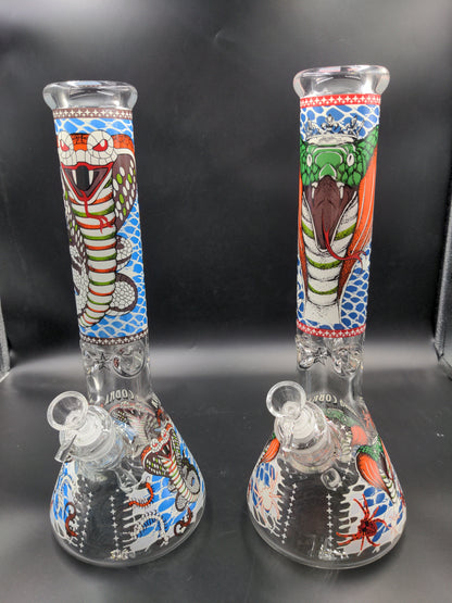 14" King Cobra Glow in the Dark 9mm Bong - Avernic Smoke Shop