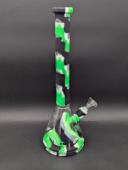 14" Silicone Pyramid Beaker Bong-Avernic Smoke Shop