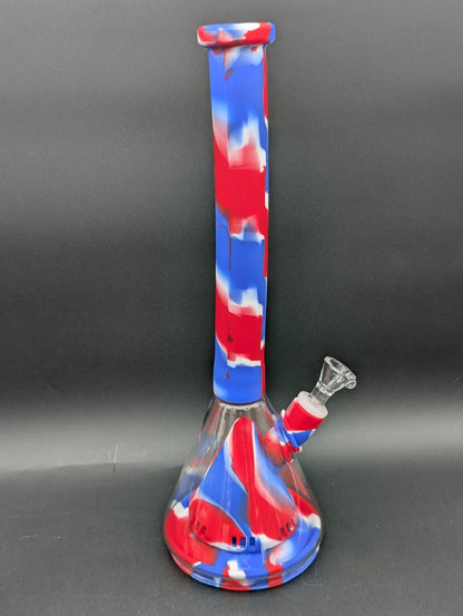 14" Silicone Pyramid Beaker Bong-Avernic Smoke Shop