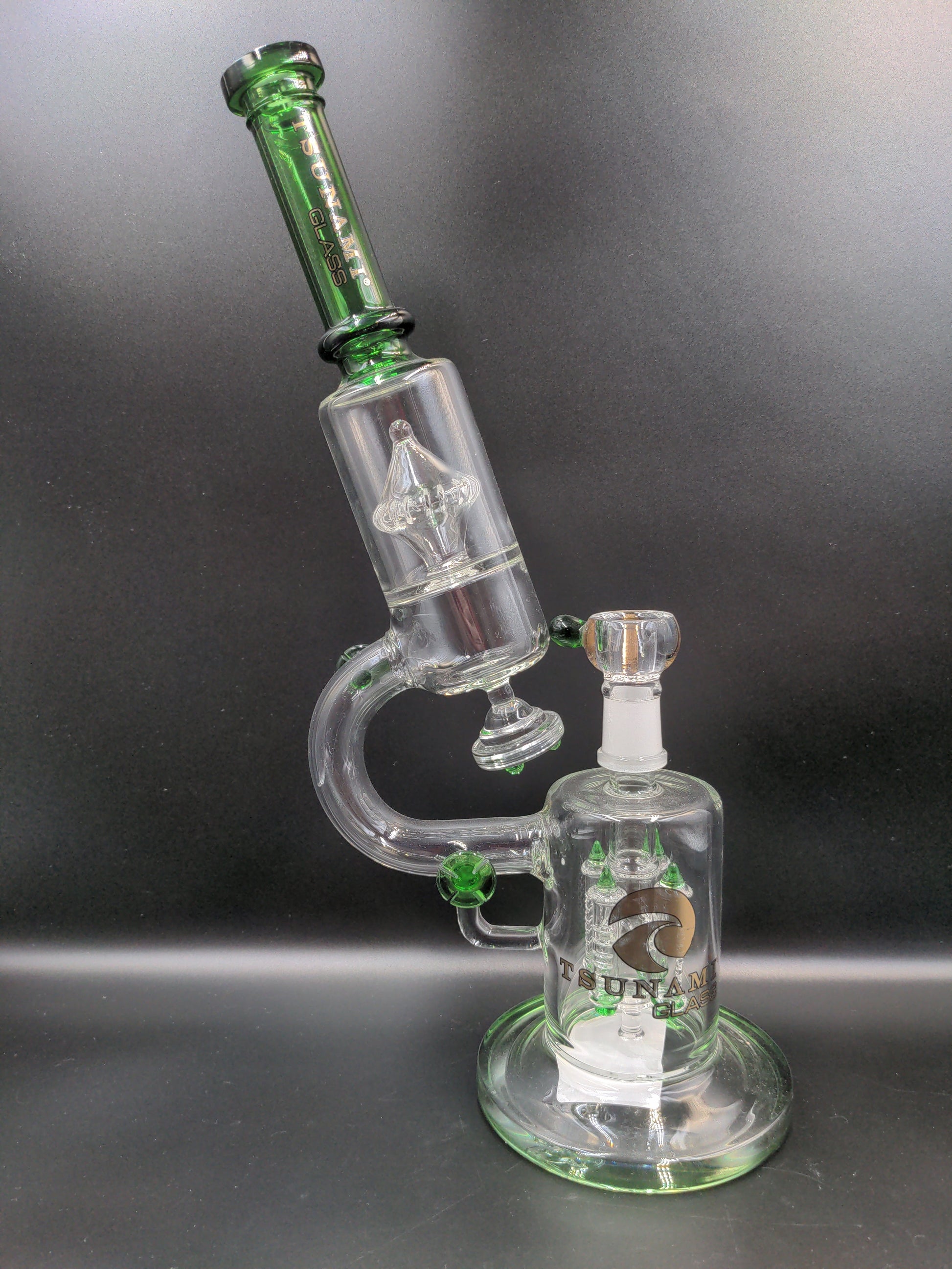 Tsunami Glass Microscope Bong 14"-Avernic Smoke Shop