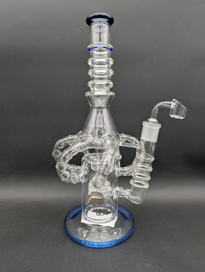 14" Tsunami Showerhead Octopus Dab Rig-Avernic Smoke Shop