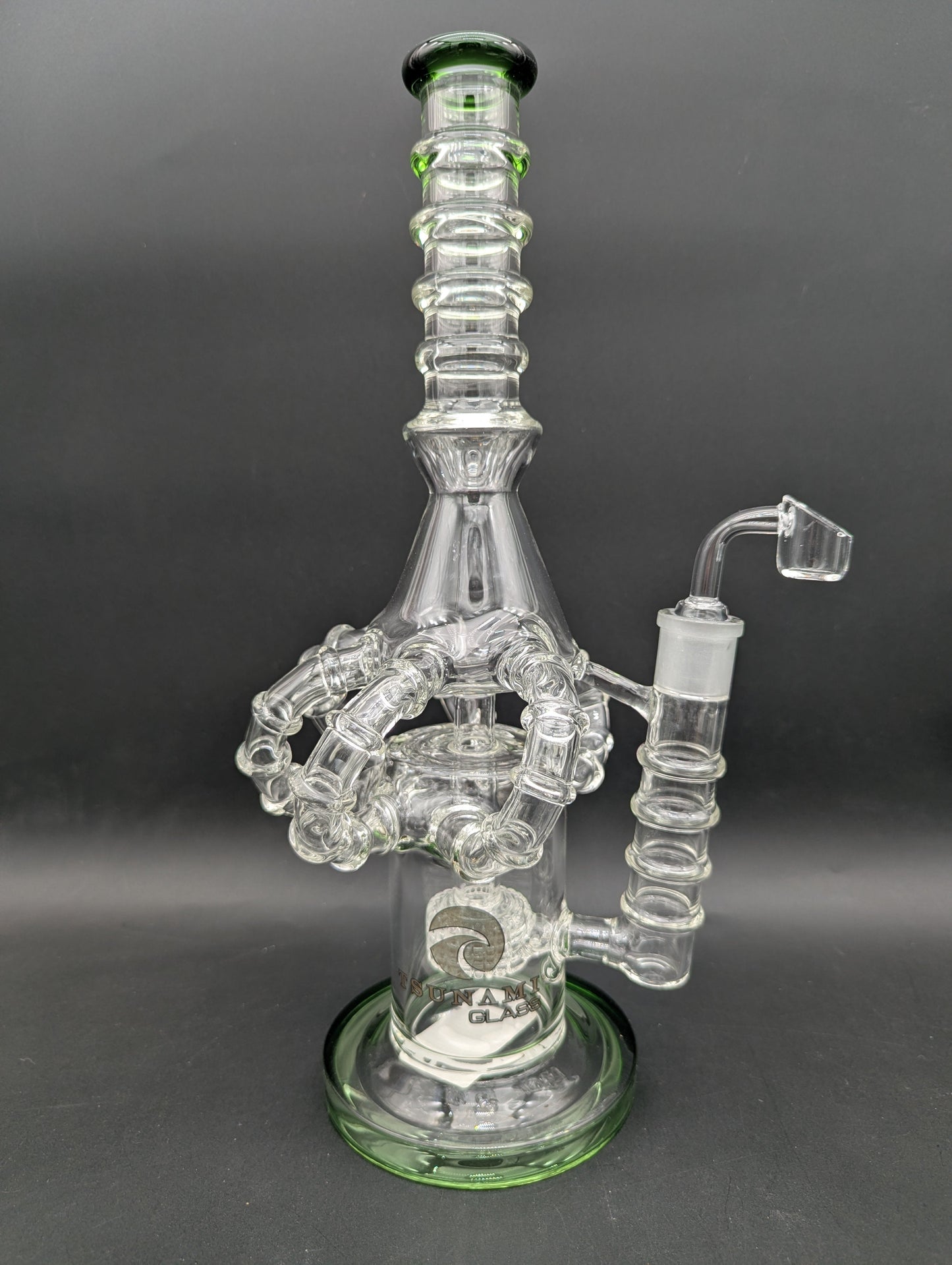 14" Tsunami Showerhead Octopus Dab Rig-Avernic Smoke Shop