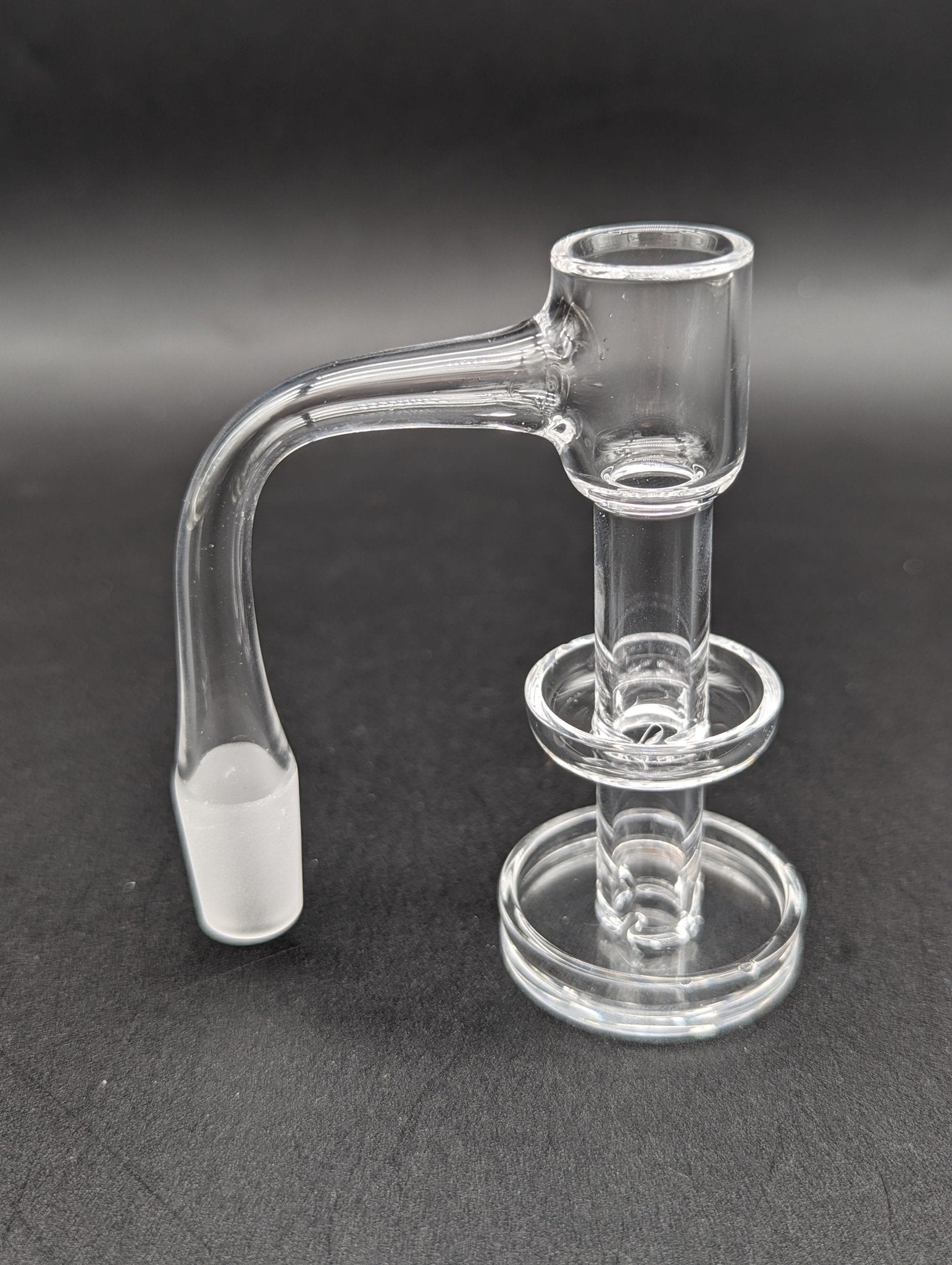 14mm 90° Full Weld Double Dish Quartz Banger - Meech Madness Smoke Shop