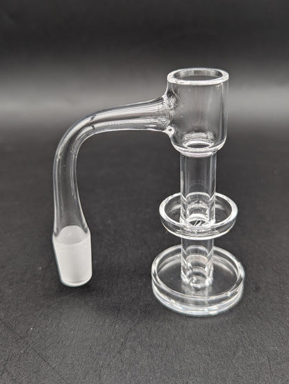 14mm 90° Full Weld Double Dish Quartz Banger - Meech Madness Smoke Shop
