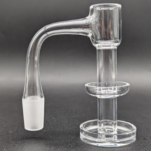 14mm 90° Full Weld Double Dish Quartz Banger - Meech Madness Smoke Shop
