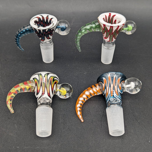 14mm Curved Claw 4 Hole Slide w/ Mushroom-Avernic Smoke Shop