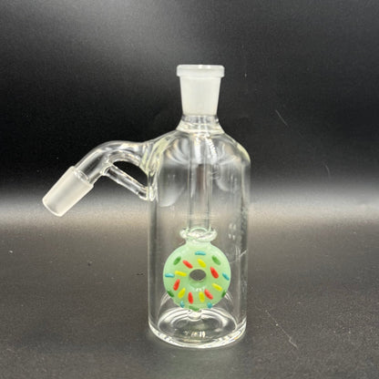 14mm Donut Perc Ash Catcher – 45° - Meech Madness Smoke Shop