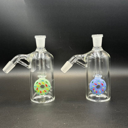 14mm Donut Perc Ash Catcher – 45° - Meech Madness Smoke Shop