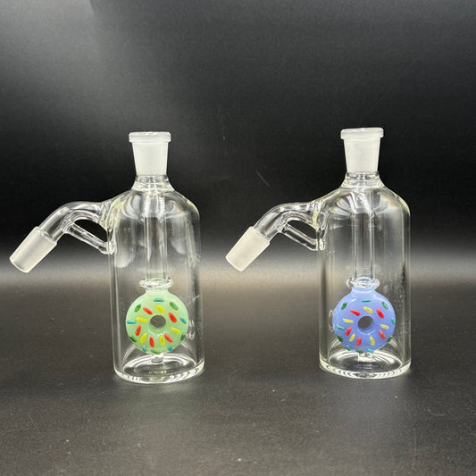 14mm Donut Perc Ash Catcher – 45° - Meech Madness Smoke Shop