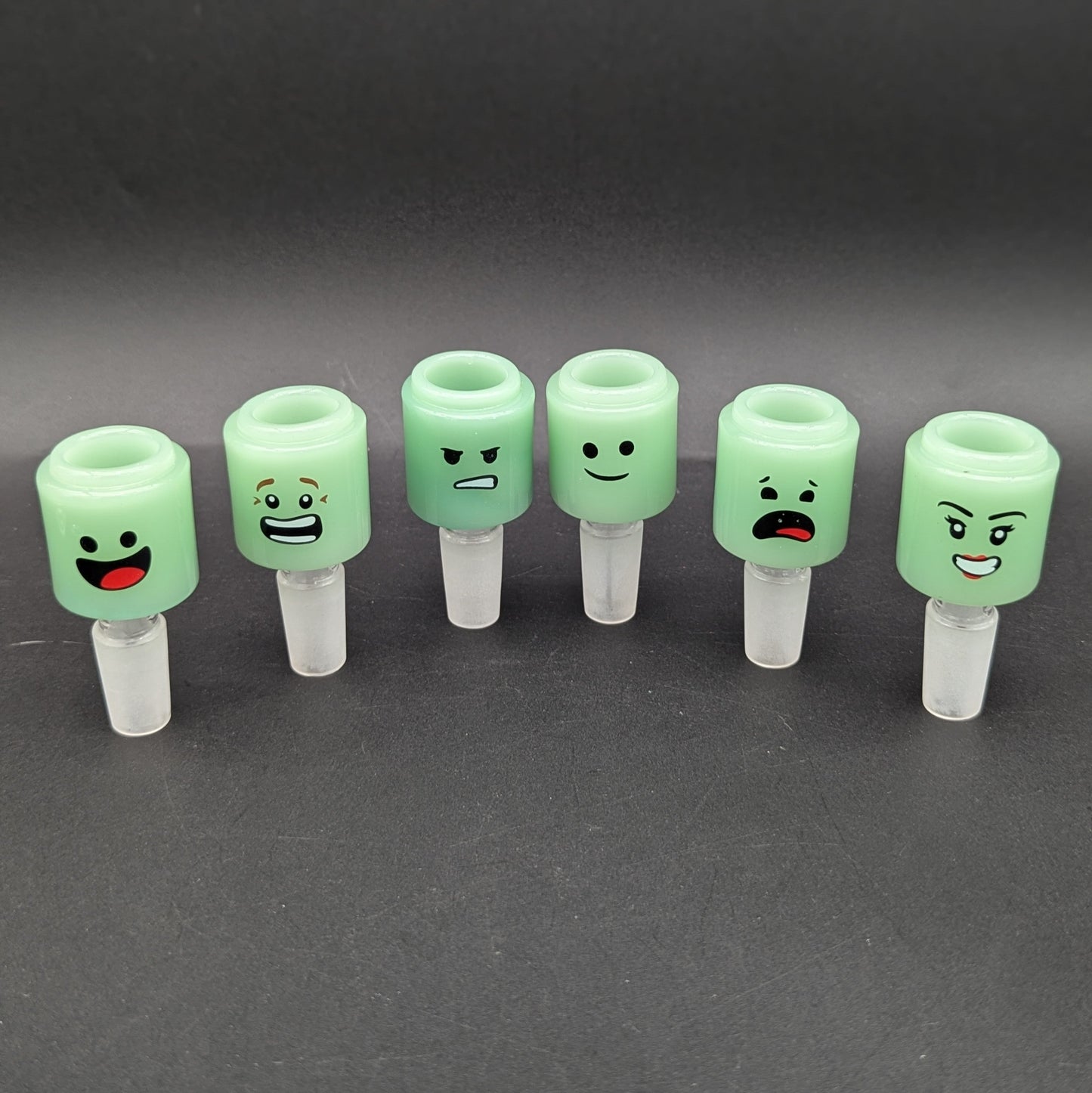 14mm Facial Expressions Bong Bowls-Meech Madness Smoke Shop