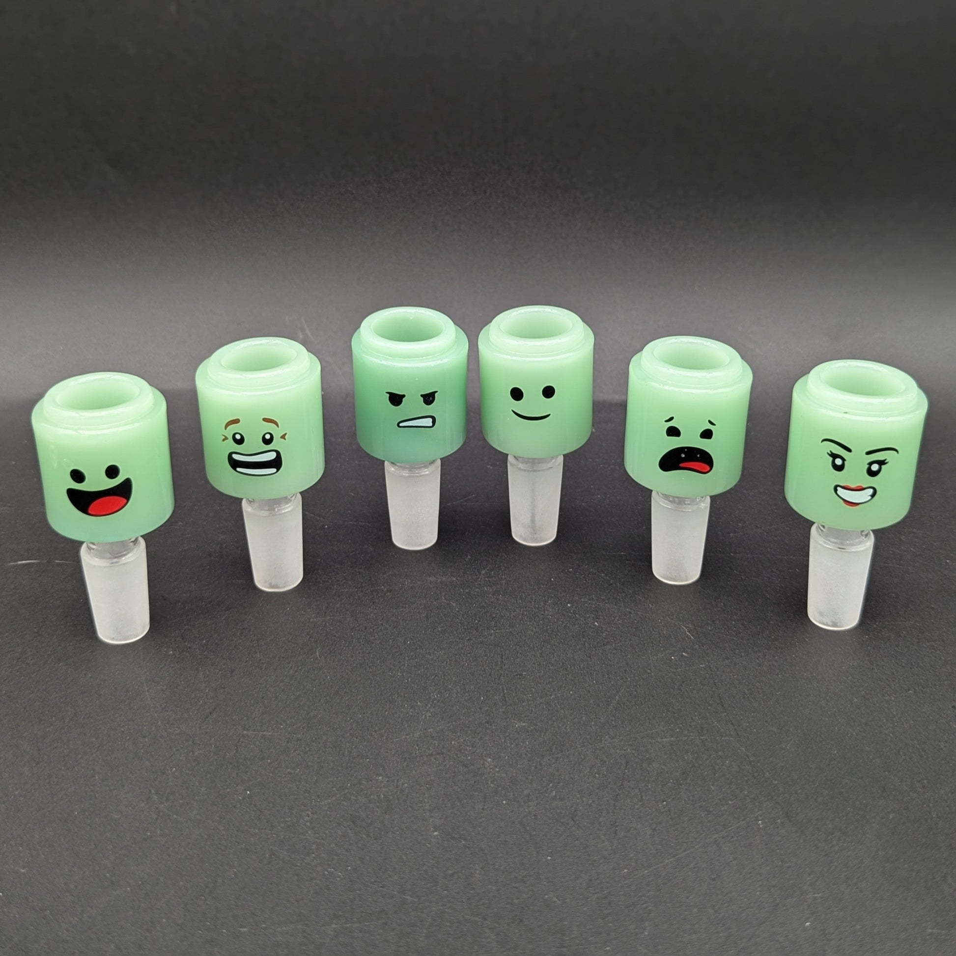 14mm Facial Expressions Bong Bowls-Meech Madness Smoke Shop