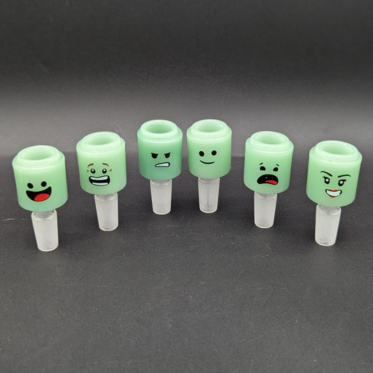 14mm Facial Expressions Bong Bowls-Avernic Smoke Shop