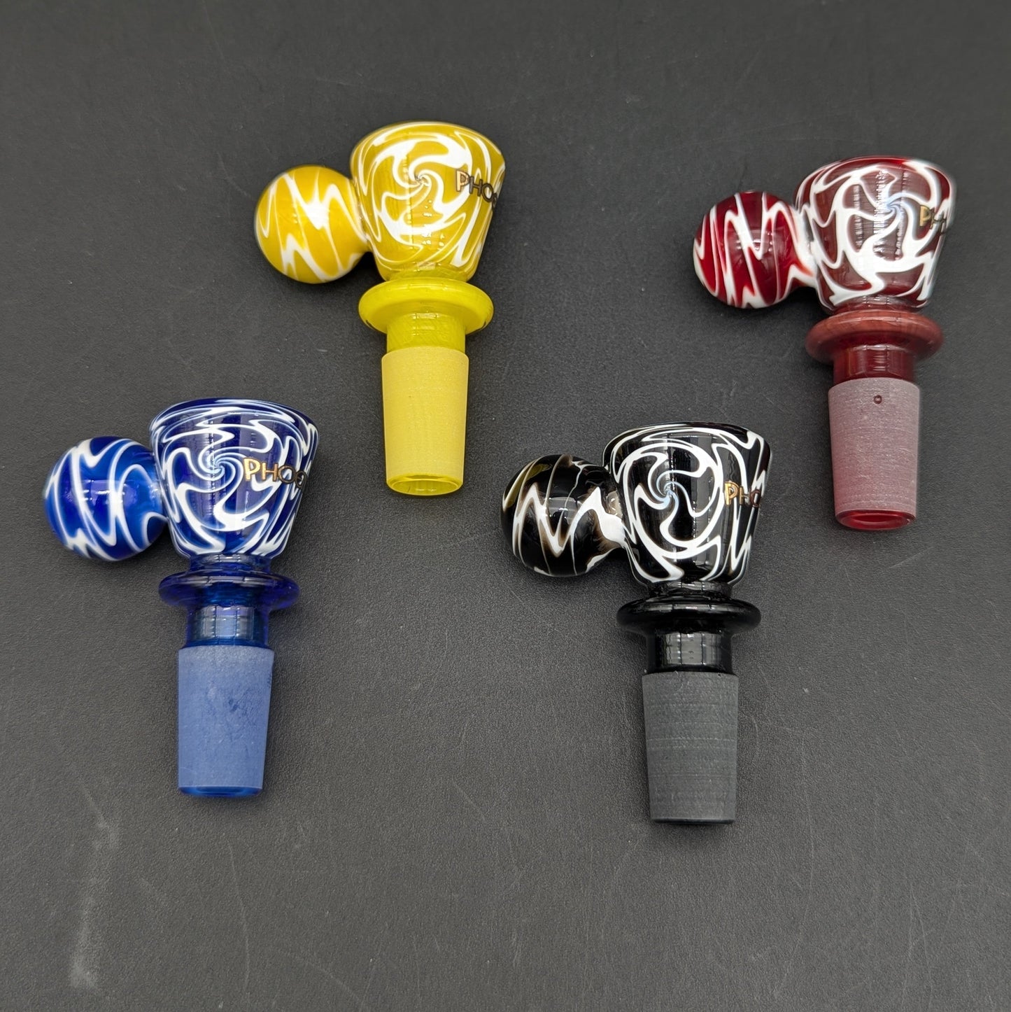 14mm Phoenix Worked Ball Handle Bowls-Avernic Smoke Shop