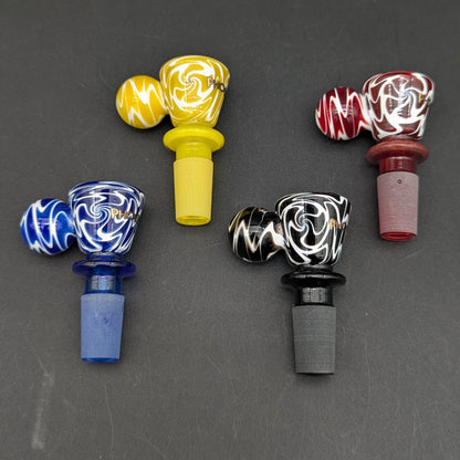 14mm Phoenix Worked Ball Handle Bowls-Avernic Smoke Shop