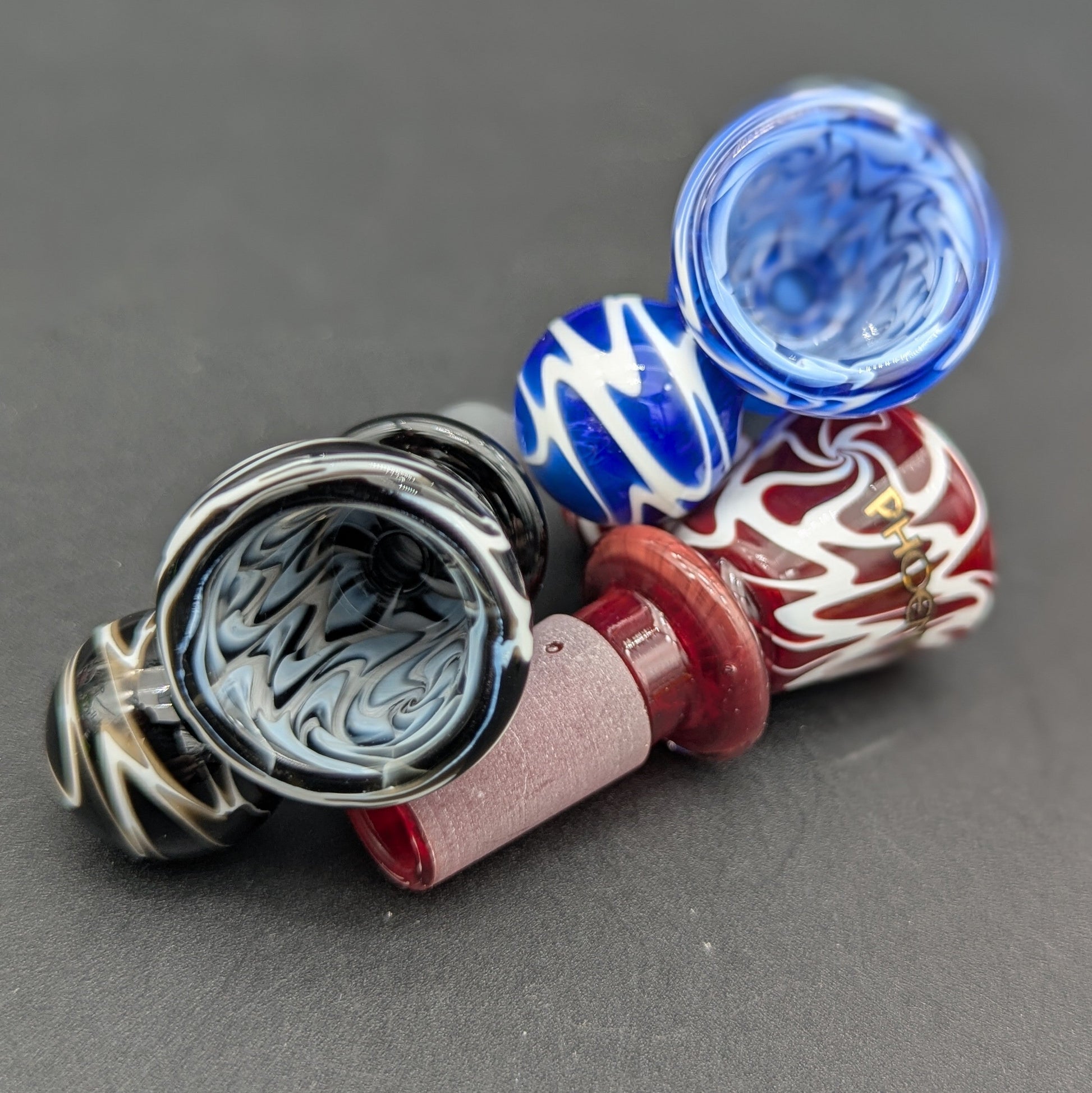 14mm Phoenix Worked Ball Handle Bowls-Avernic Smoke Shop