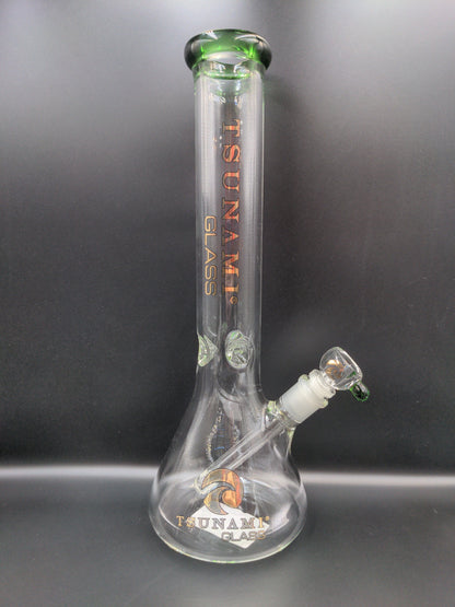 15" Tsunami Beaker Base Ice Catcher - Avernic Smoke Shop