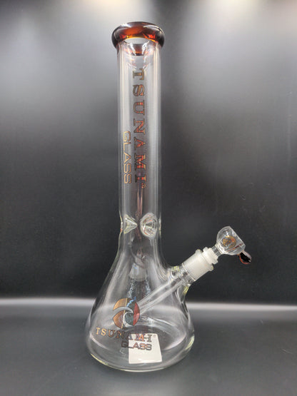 15" Tsunami Beaker Base Ice Catcher - Avernic Smoke Shop