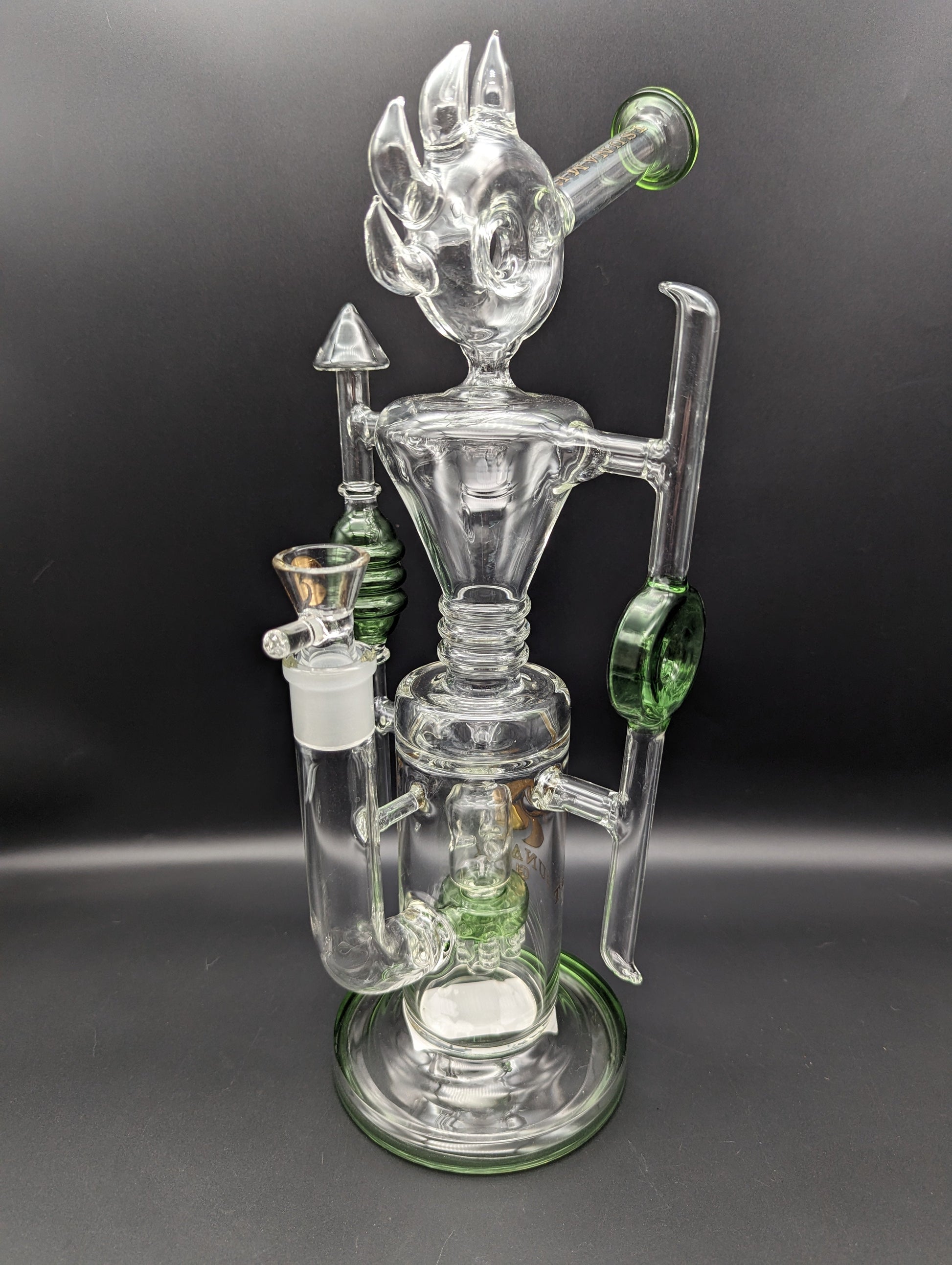 15" Tsunami Spiked Donut Recycler - Avernic Smoke Shop